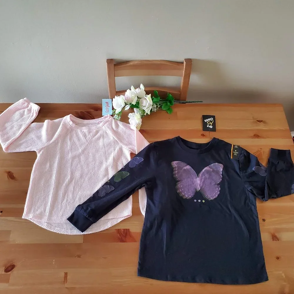 Bundle of S Girls Clothes Outfits- 2pcs Cat & Jack and art class™